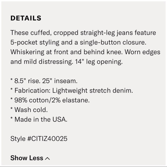 Citizens of Humanity Dani Cuffed Cropped Jeans - Picture 5 of 5